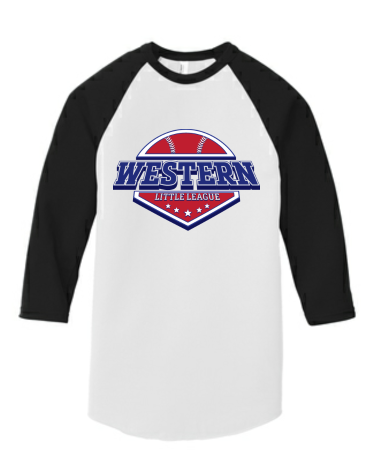 WLL Adult 3/4-Sleeve Baseball Cut Tee